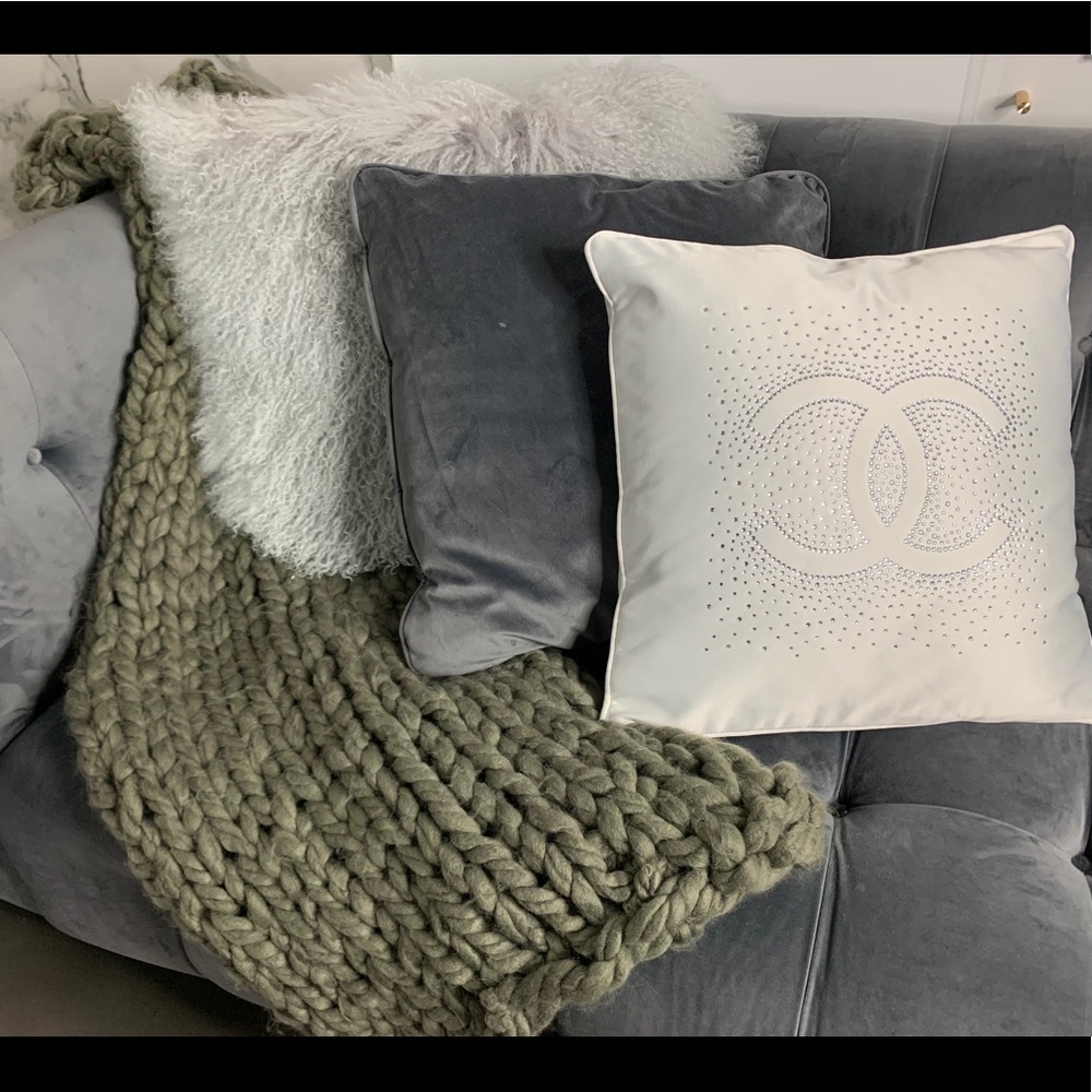Chunky knit blanket/throw